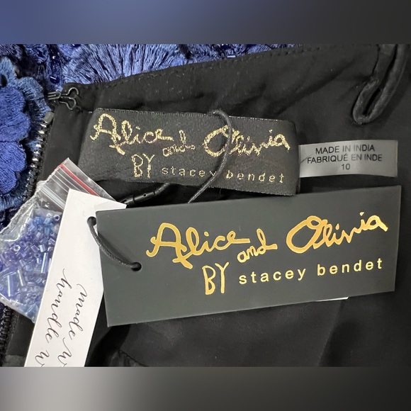 Alice and Olivia Dominique Floral-Embellished Ball Gown - Picture 11 of 13